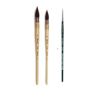 Raphael Serie 803 Pinceau Lavis Aquarelle Petit Gris Pur Monte sur Plume ,N0, 0 , 2 +1 DaVinci 1570