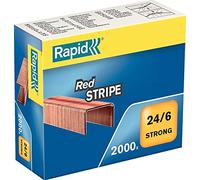 Rapid 11700245 Boîte de 2000 Agrafes 24/6 Rouge