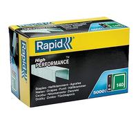 RAPID 11905711, Agrafes N°140, Longueur 6 mm, 5000 pièces, Pour les travaux de construction et d’isolation, Fil galvanisé, Haute performance Argent