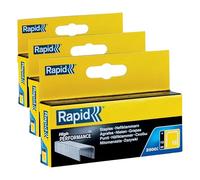 Rapid 13/06mm Galva Boîte de 2500 Agrafes (Lot de 3)