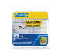 Rapid, 40107359, Bâtons de colle thermofusible, Sanitaire, Blanc, ø12mm, Longueur 94mm, 125g