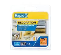 Rapid, 40108463, Bâtons de colle thermofusible, Couleur, argent et or pailletés, Ovale, Longueur 94mm, 125g