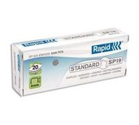 Rapid Agrafage - Boîte de 5000 agrafes SP19/6 Standard, acier galvanisé - Lot de 10 - Gris/Argent - Office Supply - Staples