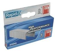 Rapid Agrafes 11856225 N°53 – 6 mm – 2500 pièces – Fil galvanisé argent – Pour textile