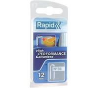 Rapid Agrafes pour câbles N°36 12 mm – pointes divergentes, acier galvanisé, 864 pièces