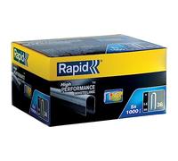 Rapid - Agrafes câbles Blanches n°36/ 14mm - 5000pcs - Boîte PRO (11886911) | Fil galvanisé, Haute performance - Couronne arrondie - Pointes affûtées - Pour câbles basse tension max 50V, 6mm de diamètre