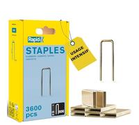Rapid - Agrafes étroites n°606/ 25mm - 3600pcs - Emballage FSC (40303095) | Fil galvanisé recouvert de résine, Haute performance - Pointes affûtées - Pour matériaux denses, bois, cloisons, plancher