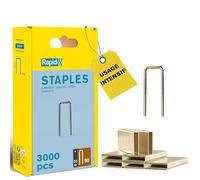 Rapid - Agrafes étroites n°90/ 20mm - 3000pcs - Emballage FSC (5000123) | Fil galvanisé, Haute performance - Pointes affûtées recouvertes de résine - Pour l'agrafeuse pneumatique PBS151 Rapid