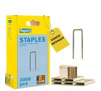 Rapid - Agrafes étroites n°90/ 25mm - 3000pcs - Emballage FSC (5000124) | Fil galvanisé, Haute performance - Pointes affûtées recouvertes de résine - Pour l'agrafeuse pneumatique PBS151 Rapid
