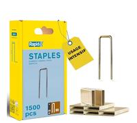 Rapid - Agrafes étroites n°90/ 35mm - 3000pcs - Emballage FSC (5000126) | Fil galvanisé, Haute performance - Pointes affûtées recouvertes de résine - Pour l'agrafeuse pneumatique PBS151 Rapid