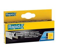 Rapid - Agrafes fil fin Inox n°13/ 8mm - 2500pcs - Boîte PRO (11835626) | Fil galvanisé, Haute performance - Discrètes - Pointes affûtées - Pour le textile, tapisserie, étiquetage et la décoration