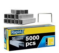 Rapid - Agrafes fil fin n°13/ 6mm - 5000pcs - Boîte PRO (11830700) | Fil galvanisé, Haute performance - Discrètes - Pointes affûtées - Pour le textile, tapisserie, étiquetage et la décoration