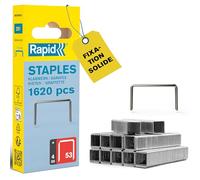 Rapid - Agrafes fil fin n°53/ 4mm - 1600pcs - Emballage FSC (40109501) | Fil galvanisé, Haute performance - Discrètes - Pointes affûtées - Pour le textile, étiquetage et la décoration