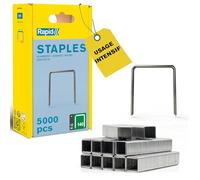 Rapid - Agrafes fil plat n°140/ 12mm - 5000pcs - Emballage FSC (40303091) | Fil galvanisé, Haute performance - Pointes affûtées - Pour les travaux de construction et d’isolation