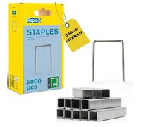 Rapid - Agrafes fil plat n°140/ 14mm - 5000pcs - Emballage FSC (40303092) | Fil galvanisé, Haute performance - Pointes affûtées - Pour les travaux de construction et d’isolation