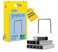 Rapid - Agrafes fil plat n°140/ 16mm - 2000pcs - Emballage FSC (5000091) | Fil galvanisé, Haute performance - Pointes affûtées - Pour les travaux de construction et d’isolation