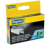 Rapid - Agrafes fil plat n°140/ 8mm - 2000pcs - Boîte PRO (11908131) | Fil galvanisé, Haute performance - Pointes affûtées - Pour les travaux de construction et d’isolation