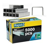 Rapid - Agrafes fil plat n°140/ 8mm - 5000pcs - Boîte PRO (11908111) | Fil galvanisé, Haute performance - Pointes affûtées - Pour les travaux de construction et d’isolation