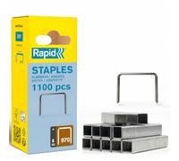 Rapid - Agrafes fil plat n°970/ 8mm - 1120pcs - Emballage FSC (40109550) | Fil galvanisé, Haute performance - Pointes affûtées - Pour les outils Black&Decker