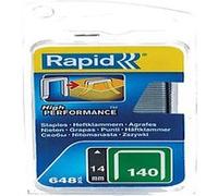 Rapid Agrafes N°140 (140/14) 14 mm – pattes divergentes – fil galvanisé – 648 pièces