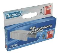 Rapid Agrafes 11856225 N°53 – 6 mm – 2500 pièces – Fil galvanisé argent – Pour textile