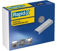 Rapid® Agrafes Omnipress 60 galvanisées (1000 pièces), vous recevrez 1 paquet de 1000 pièces