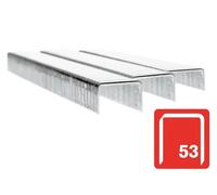 Rapid Agrafes 11856225 N°53 – 6 mm – 2500 pièces – Fil galvanisé argent – Pour textile