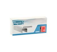 Rapid - Agrafes Standard 53/ 6mm - 5000pcs | Parfaites pour les travaux de fixation de textiles - Très discrètes - Fil galvanisé - Agrafes affûtées - 40108657