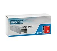 Rapid - Agrafes Standard 53/ 8mm - 5000pcs | Idéale pour utilisation sur papier, tissu, étiquette - Fil Fin galvanisé - Pointes affûtées - (40108658)