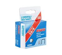 Rapid - Agrafes standard type 58/8mm - 500pcs | Fil galvanisé - Pour ESCO 58 - Boîte (61058080050)