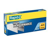 Rapid Agrafes Strong 26/6 pattes de 6 mm de long acier galvanisé - Boîte de 5000