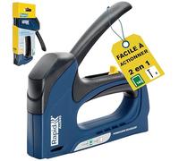 Rapid Agrafeuse et Cloueuse Dual Aluminium Alu940 – 3 puissances, Powercurve, poignée ergonomique