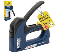 Rapid ALU953 - Agrafeuse Manuelle pour Bois & Tissus - Agrafes/Clous | Agrafes n°53, Clous n°8 - 3 Puissances au Choix - Technologie Powercurve, 65% d'effort en moins - Ergonomique - FSC (5001678)