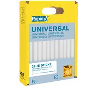 Rapid Bâton de colle universelle transparente - Diamètre 7 mm - Boîte de 10