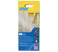 Rapid Bâtons de colle Bois Ø12 x 190 mm, jaunâtre, 48 pièces, 880 g (boîte)