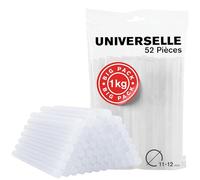 Rapid Bâtons de colle GENT-T Haute teneur en résine Transparent Ø 12 mm 190 mm 1 kg Isaberg