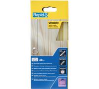 Rapid Bâtons de colle Bois Ø12 x 190 mm, jaunâtre, 48 pièces, 880 g (boîte)