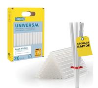 Rapid - Bâtons de colle pour pistolet à colle - Diam. 7 mm - 36 pièces - 115 g
