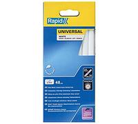 Rapid – Bâtons de colle universelle blanche Ø12 x 190 mm, 48 pièces, 900 g, 170–190 °C