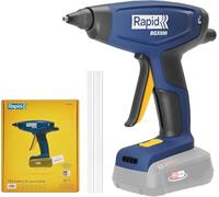 RAPID BGX500 Pistolet à Colle Chaude Professionnel Sans Fil, Chauffe Rapide 3 min, Régulateur de Débit, Voyants LED, Fonctionne avec Batterie 18V Bosch - (Non incluse) - 5001517