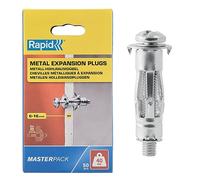 RAPID - Chevilles à Expansion en Métal pour Cloison en Plâtre de 6 à 16 mm, Lot de 50 Chevilles, Charge Maximale 40 kg, Chevilles pour Plâtre & Aggloméré (5001563)