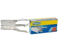 Rapid Classic K1 Stapler Pliers for 26/6 and 26/8 mm Staples Capacity 50 Sheets, Metal, Chrome, 10510602 & Rapid SuperStrong Staples 26/8+ x5000 24862200