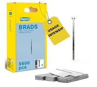 Rapid - Clous n°8/ 25mm - 5600pcs - Emballage FSC (5000183) | Fil galvanisé coupe de précison - Haute performance - Pour les travaux de finition comme les moulures, bois ou cadres