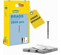 Rapid - Clous n°8/ 40mm - 2800pcs - Emballage FSC (5000185) | Fil galvanisé coupe de précison - Haute performance - Pour les travaux de finition comme les moulures, bois ou cadres