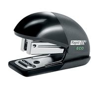 Rapid Mini-agrafeuse de bureau ECO – plastique recyclé, format voyage – Noir