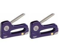 RAPID Fun to Fix M10Y - Agrafeuse Manuelle Ergonomique, Utilise Agrafes N°13 (4-8 mm), Poignée Confortable, Kit de Démarrage Inclus, Idéale pour Petites Mains et Projets DIY - 24053801 (Lot de 2)