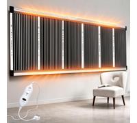 Rapid Heating Honeycomb Graphene Far-Infrared Ceramic Wall Heater (50*50) | 3-Second Heat-Up, 3-Level Adjustable, Infrared Heater Wall Mount with Thermostat, Low Noise & Energy Efficient for HomeOffice