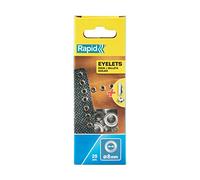 RAPID - Œillets de renfort gris, diamètre Ø8mm - lot de 25 pièces, conçus pour le renforcement des ouvertures - (5000411)