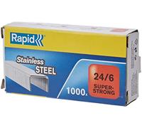 Rapid Inox SuperStrong Boîte de 1000 Agrafes 24/6 mm Tête 24858100