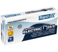 Rapid Agrafes électriques Strong 66/6 galvanisées Boîte de 5000